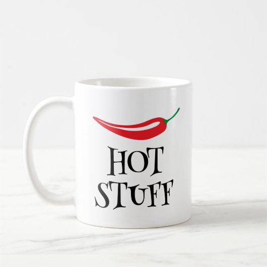 Hot Stube lustig würzig Cayenne Chili Pfeffer Kaffeetasse (Links)