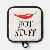 Hot Stube lustig würzig Cayenne Chili Pfeffer Topflappen (Vorderseite)
