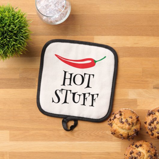 Hot Stube lustig würzig Cayenne Chili Pfeffer Topflappen (Oben Unten)