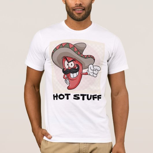 HOT STUFF FUNNY HOTTIE T - SHIRT (Vorderseite)