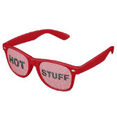 HOT STUFF FUNNY PARTY SUNGLASSEN PARTYBRILLE (Schrägansicht)
