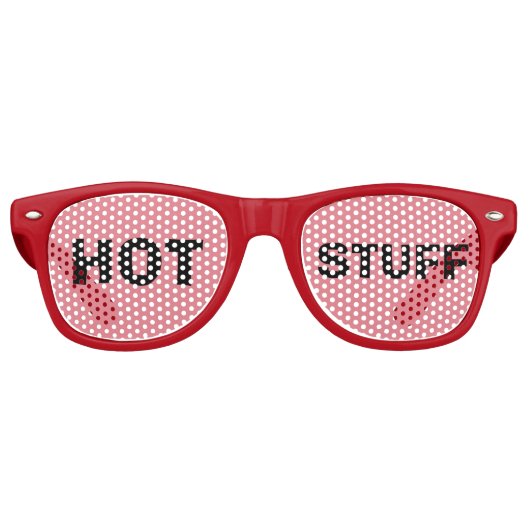 HOT STUFF FUNNY PARTY SUNGLASSEN PARTYBRILLE (Vorderseite)