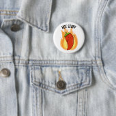 Hot Stuff Funny Red Hot Chili Pfeffer Puff Button (Beispiel)