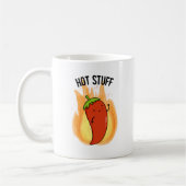 Hot Stuff Funny Red Hot Chili Pfeffer Puff Kaffeetasse (Links)