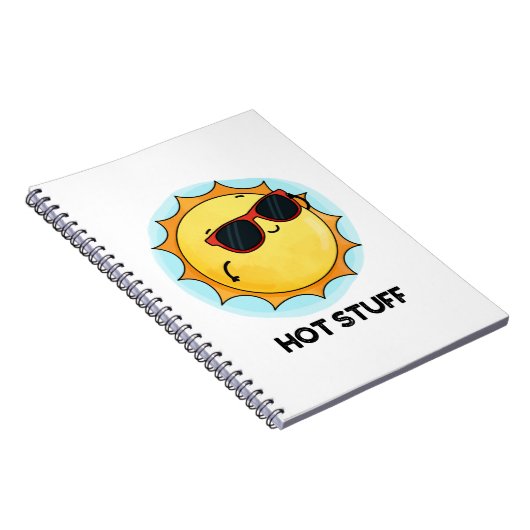 Hot Stuff Funny Sun Pub Notizblock (Rechte Seite)