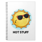 Hot Stuff Funny Sun Pub Notizblock (Vorderseite)