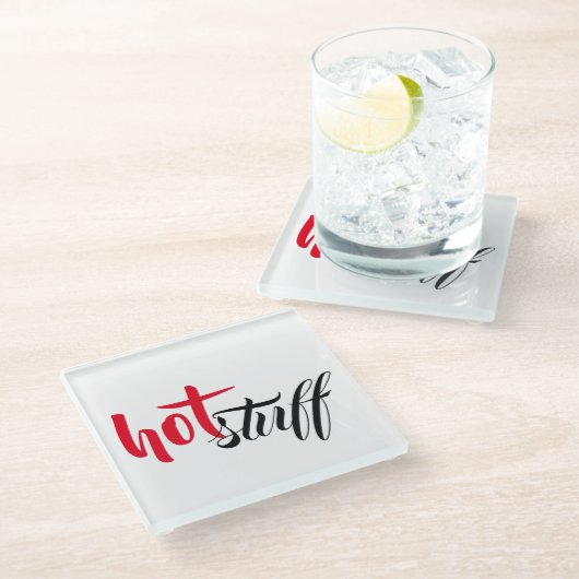 Hot Stuff Glasuntersetzer (Schrägansicht)