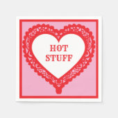 Hot Stuff Hearts Paper Napkin Serviette (Vorderseite)