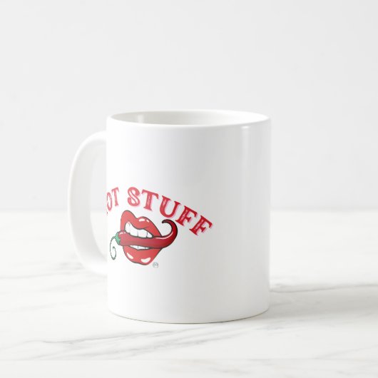 Hot Stuff Kaffeetasse (Vorderseite Links)