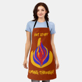 "Hot Stuff kommt durch!" Schürze (Getragen)