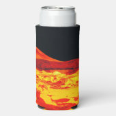 Hot Stuff Lava auf einer Can Cooler Selters Dosenkühler (Seltzer Rückseite)