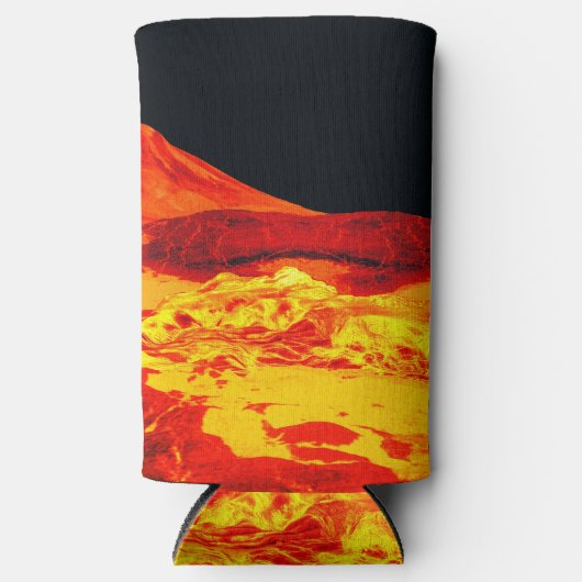 Hot Stuff Lava auf einer Can Cooler Selters Dosenkühler (Vorderseite)