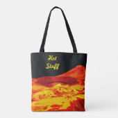 Hot Stuff Lava auf Totbeutel Tasche (Rückseite)
