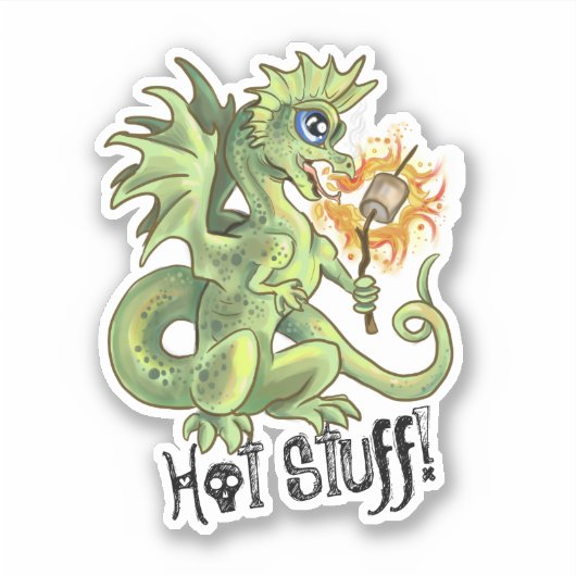 Hot Stuff Lil Dragon Aufkleber (Vorderseite)