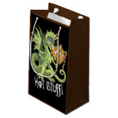 Hot Stuff lil Dragon marshmellow Rösten Kleine Geschenktüte (Rückseite Schrägansicht)