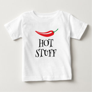 Hot Stuff lustige würzige Cayenne Chili Pfeffer Baby T-shirt