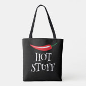 Hot Stuff lustige würzige rote Chili Pfefferschult Tasche (Rückseite)