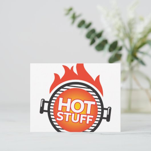 Hot Stuff Postkarte (Stehend Vorderseite)
