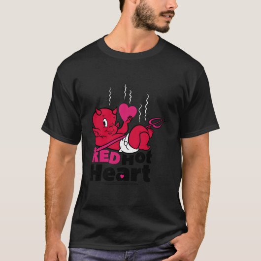 Hot Stuff Red Heart Little Devil T-Shirt (Vorderseite)