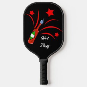 Hot Stuff Red Spicy Hot Sauce Pickleball Schläger