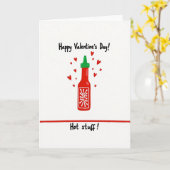 Hot Stuff Valentines Card Karte (Gelbe Blume)