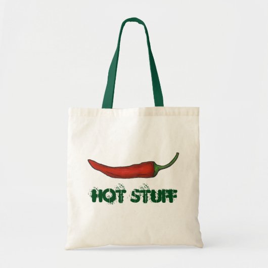 Hot Stuff Valentine's Day Red Chili Pepper Veggie Tragetasche (Vorne)
