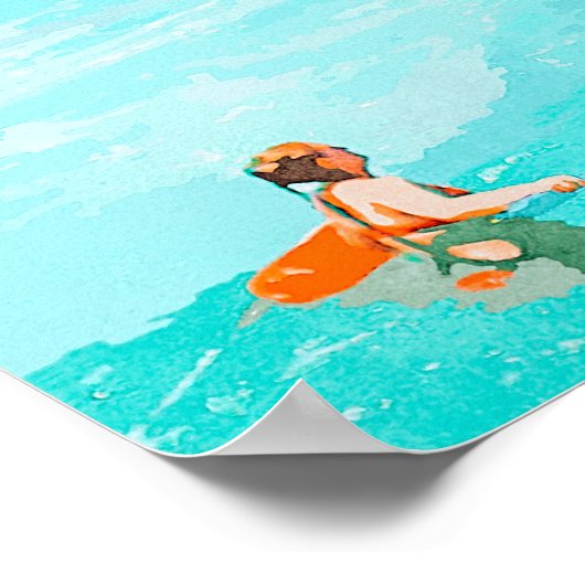 Hot Summer Day Poster (Ecke)