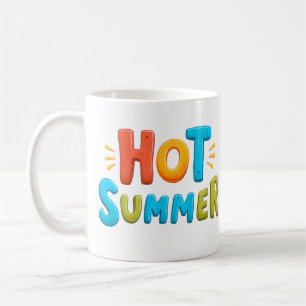 Hot Summer - Hot Summer Season Briefmarke Kaffeetasse