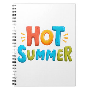 Hot Summer - Hot Summer Season Briefmarke Notizblock