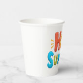 Hot Summer - Hot Summer Season Briefmarke Pappbecher (Rechts)
