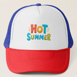 Hot Summer - Hot Summer Season Briefmarke Truckerkappe