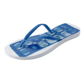 Hot Summer Ice Cube Tray Flip Flops Badesandalen (Schrägansicht)