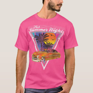 Hot Summer Nights 80er Tropical Vintag Retro Blei T-Shirt