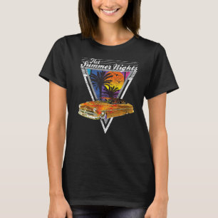 Hot Summer Nights 80's Tropical Vintag Retro Lead T-Shirt