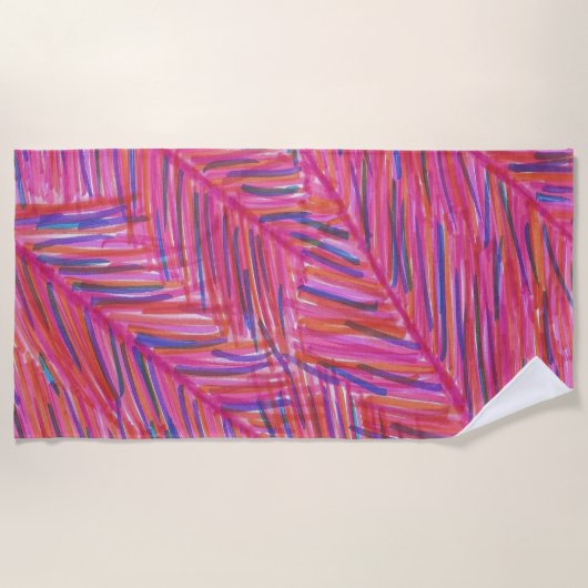 Hot Summer Nights Strandtuch (Vorderseite)