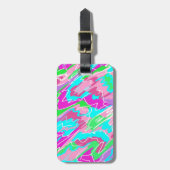 Hot Summer Vibes Abstrakt Gepäckanhänger (Vorderseite vertikal)