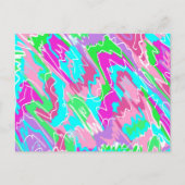 Hot Summer Vibes Abstrakte Kunst Postkarte (Vorderseite)
