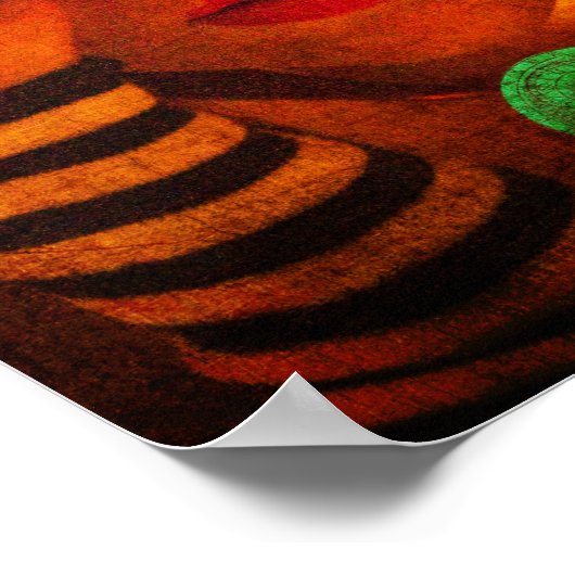 Hot Sun Print Poster (Ecke)