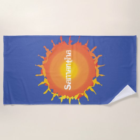 Hot Sun Strandtuch (Vorderseite)