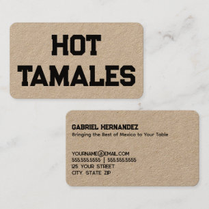 Hot Tamales Kraft Visitenkarte