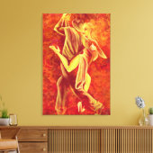 Hot Tango Dance - Feuergemälde Leinwanddruck (Insitu (Wohnzimmer))
