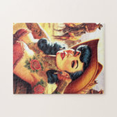 Hot Tattoo Cowgirl Puzzle (Horizontal)