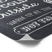Hot Tee Bar Sign Poster (Ecke)