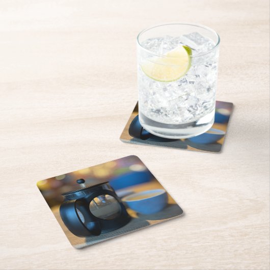 Hot Tee Rechteckiger Pappuntersetzer (Vor Ort)