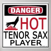 Hot Tenor Sax Player Poster (Vorne)