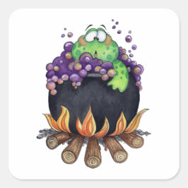 Hot Toad Quadratischer Aufkleber