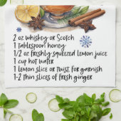 Hot Toddy Rezept Küche Handtuch (Gefaltet)