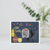 Hot Toddy Winter Cocktail Postkarte (Stehend Vorderseite)