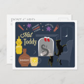 Hot Toddy Winter Cocktail Postkarte (Vorne/Hinten)