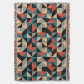 Hot Triangle: Geometrischer Memphis-Stil. Decke (Vorderseite Vertikal)